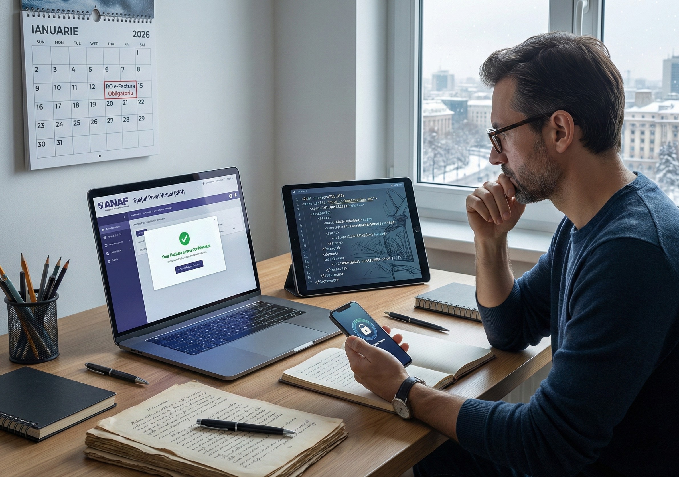 e-Factura 2026 pentru drepturi de autor - ghid complet