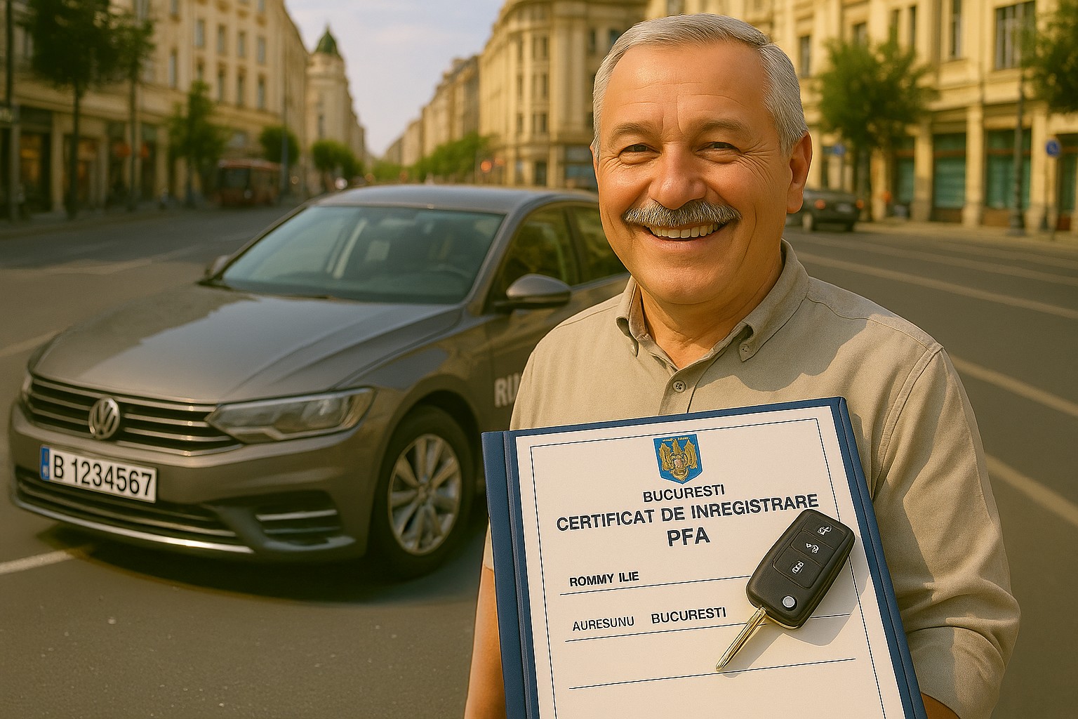 Fost polițist care a început o afacere de ridesharing după înființarea unui PFA în București
