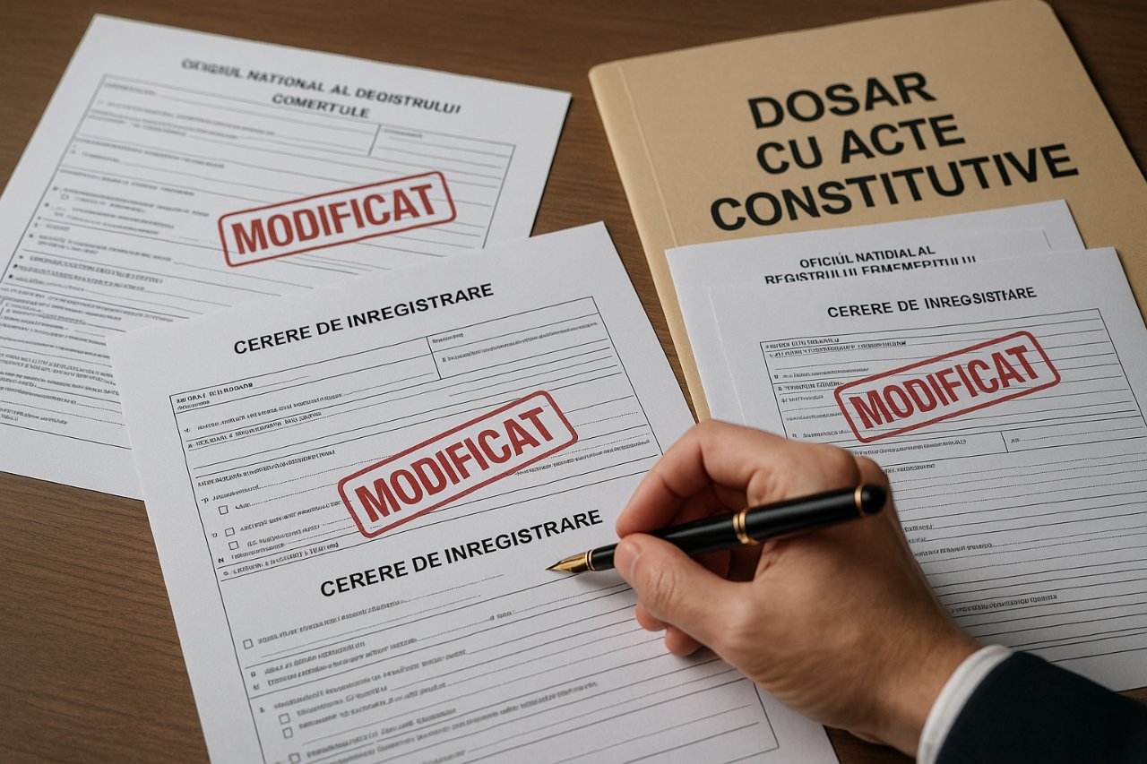 Modificări în actele firmei